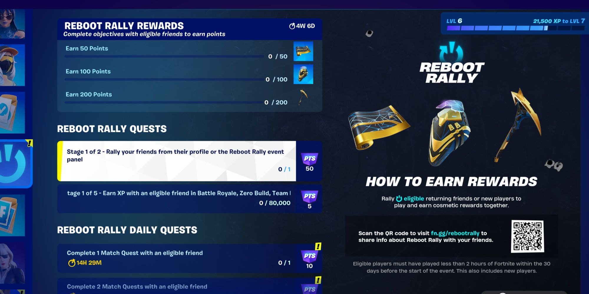 Fortnite Reboot Rally Quests and Rewards