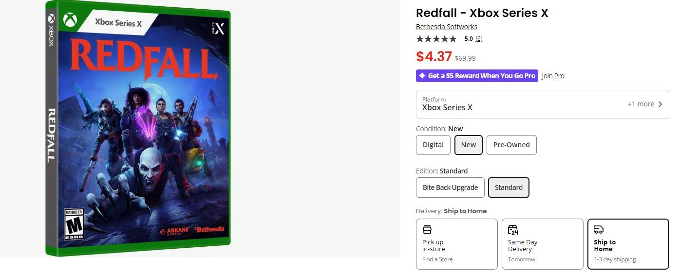 redfall gamestop deal