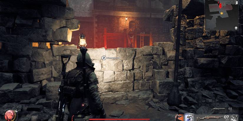 remnant 2 aslyum wall back yard entrance