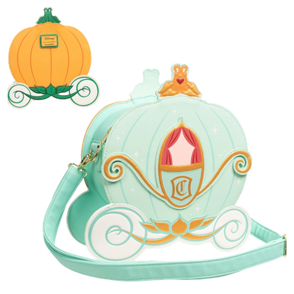 Cinderella Reversible Pumpkin Carriage Crossbody Purse - Entertainment Earth Exclusive