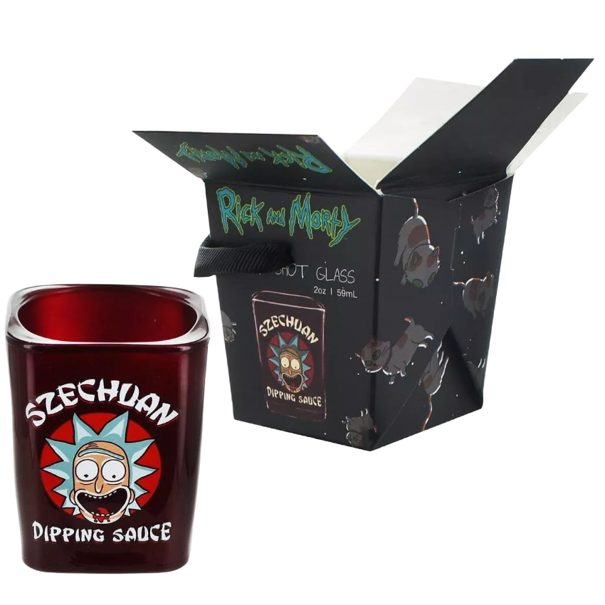 Just Funky Rick and Morty Szechuan Dipping Sauce Shot Glass