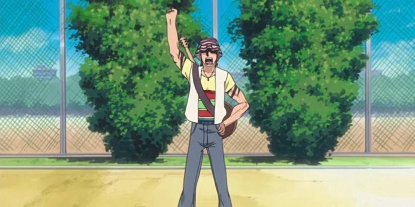 Renji Abarai calling out to Ichigo in the Bleach anime