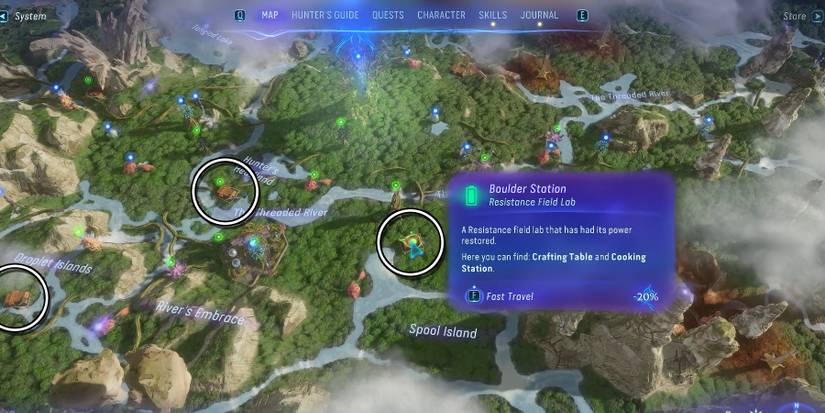 resistance field lab waypoint locations in avatar frontiers of pandora