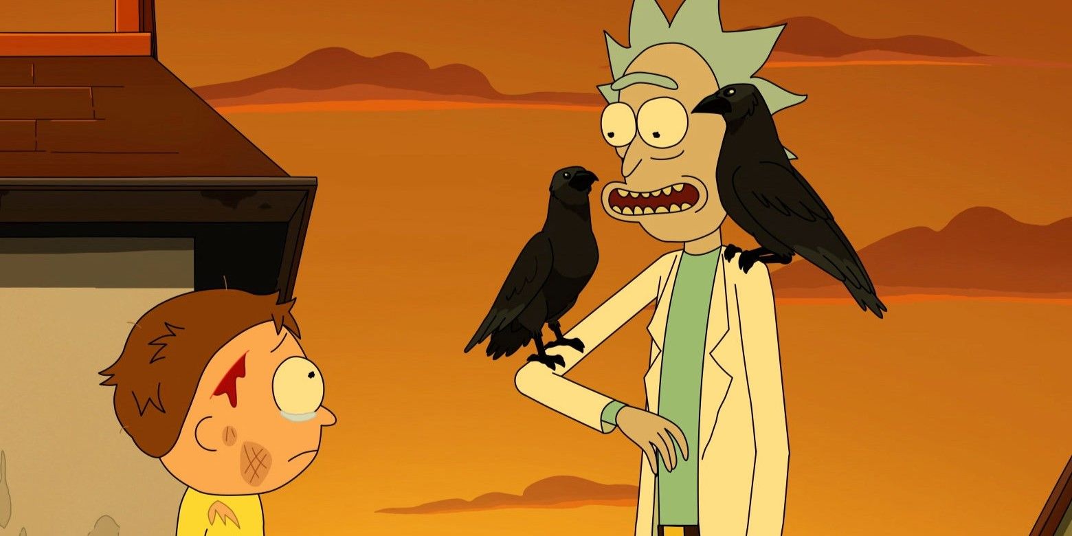 Rick com dois corvos