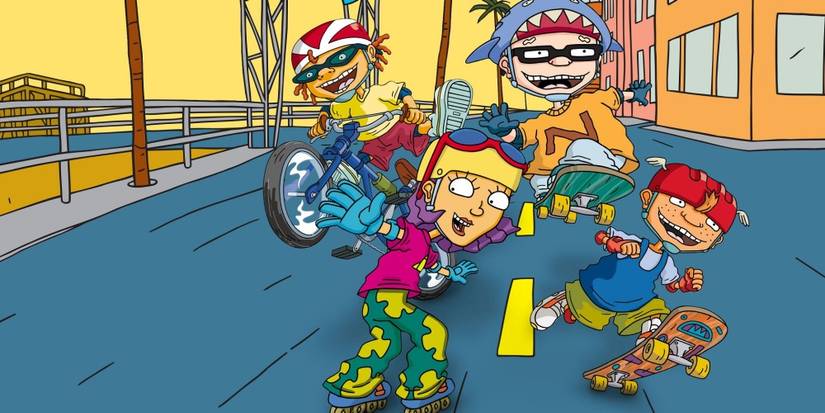 Maurice, Sam, Otto and Regina Skate Boarding