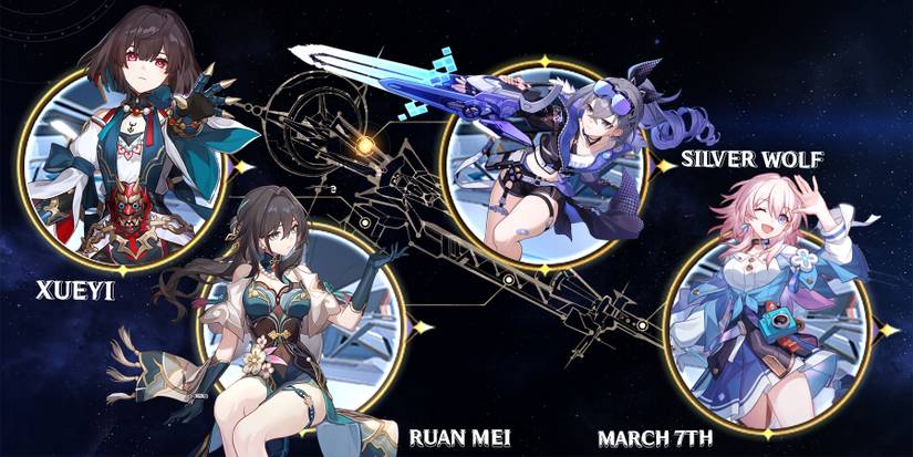 ruan mei-silver wolf-march 7th-and xueyi team composition in honkai star rail