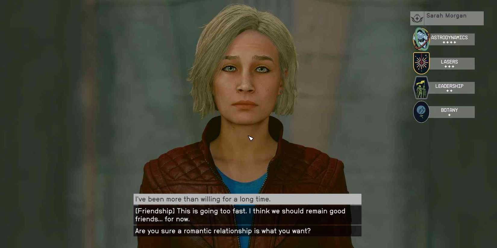 Sarah Morgan in Starfield