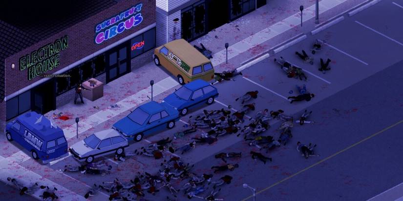 Multiple bodies being in a parking lot