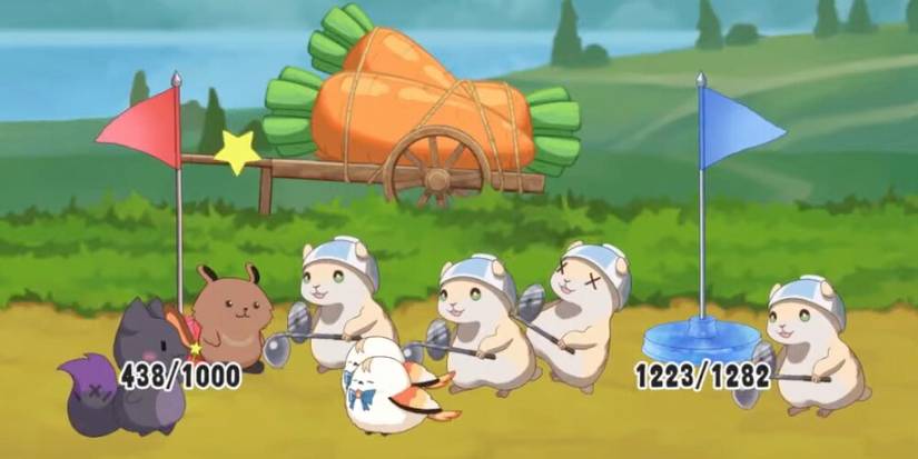 Enemies fighting in HoloParade