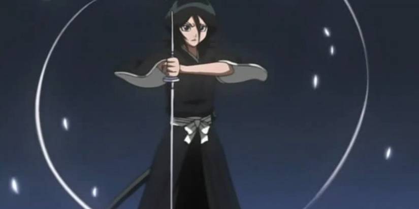 Rukia unleashing her Shikai