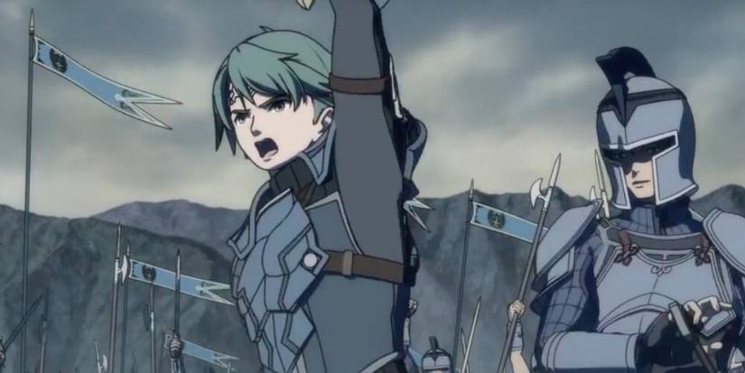 All leading his army