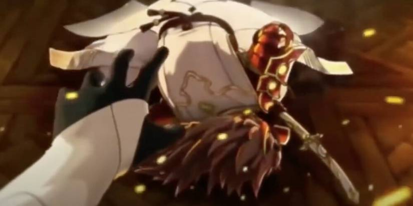 Corrin witnessing Ryuma's suicide