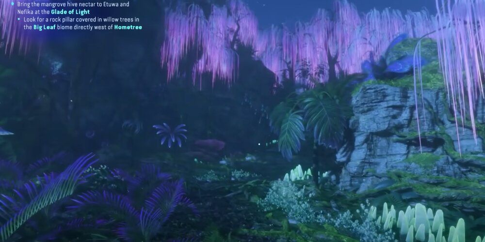 Purple trees in Avatar: Frontiers of Pandora