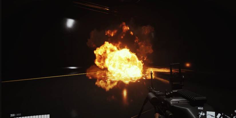 Explosive mine exploding in The Finals