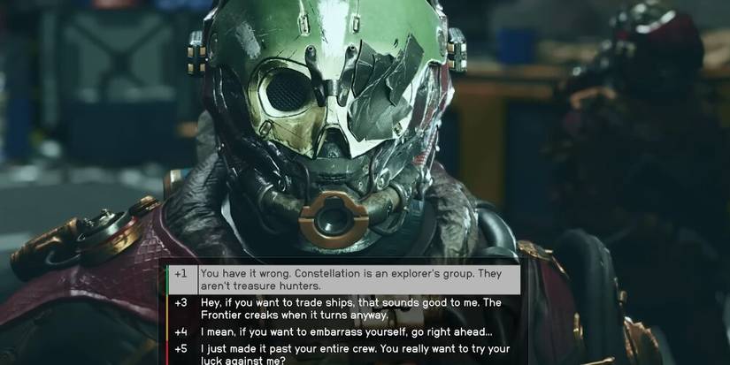 Player performing a speech check in Starfield