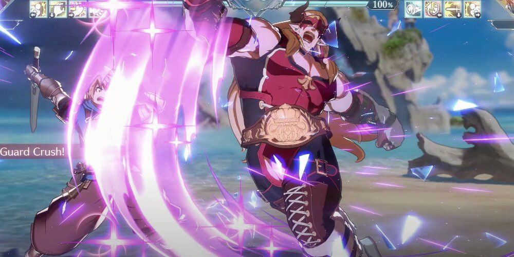 Ladiva using a guard breaker in Granblue Fantasy Versus: Rising