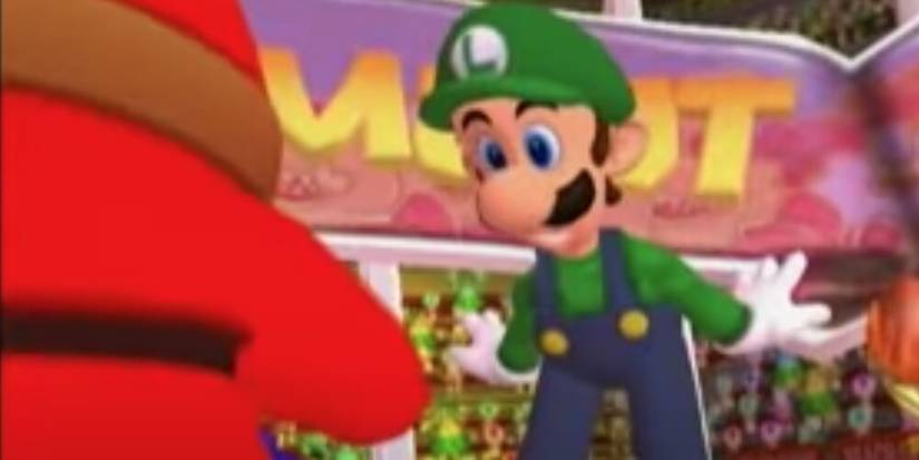ScreeLuigi seeing Shy Guy's real face 