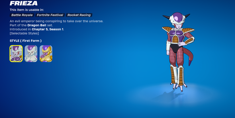 first form frieza Fortnite
