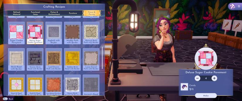 Deluxe Sugar Cookie Pavement in Disney Dreamlight Valley