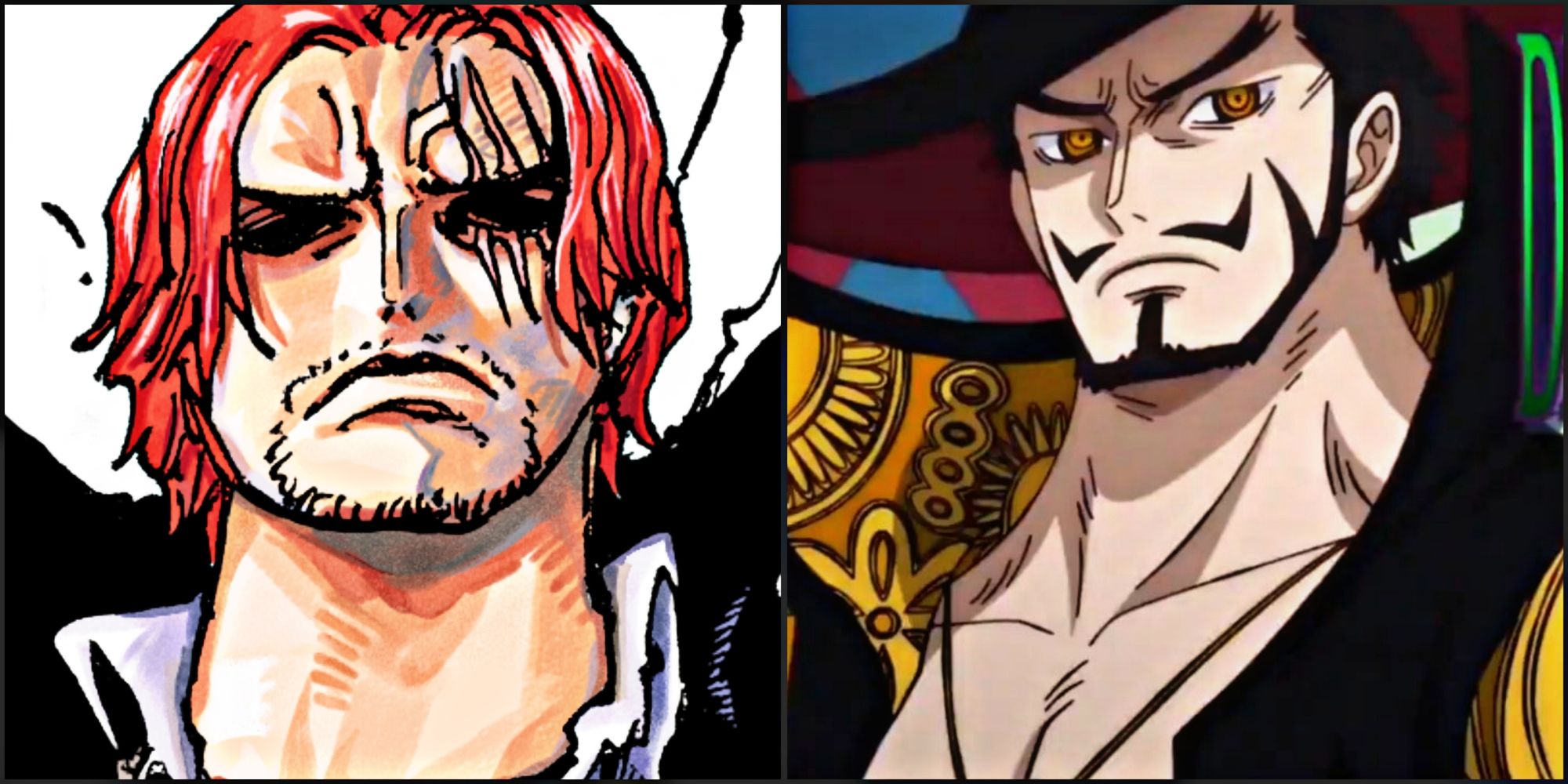 Shanks Vs Mihawk One Piece