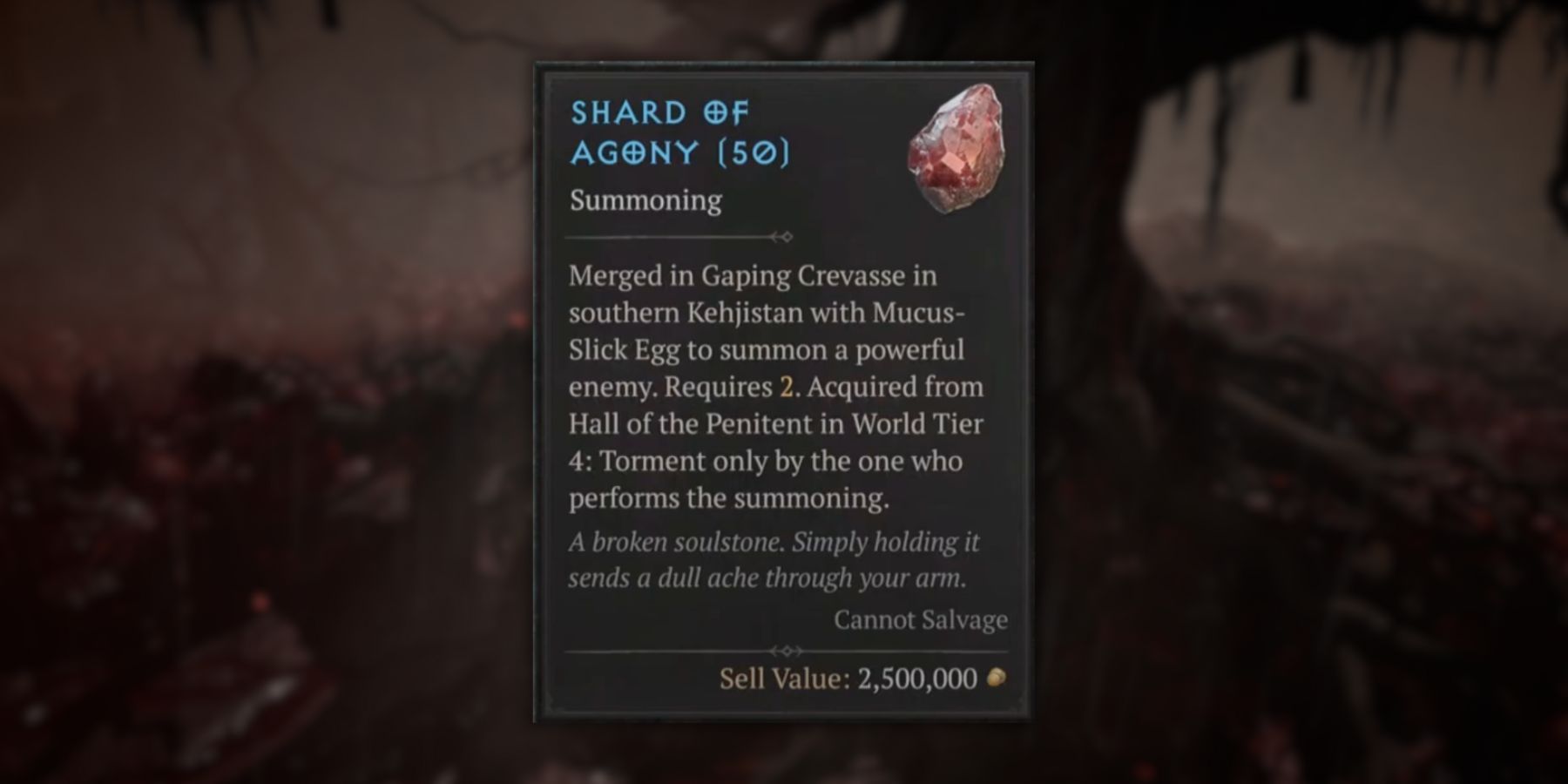 Shards of Agony in Diablo 4