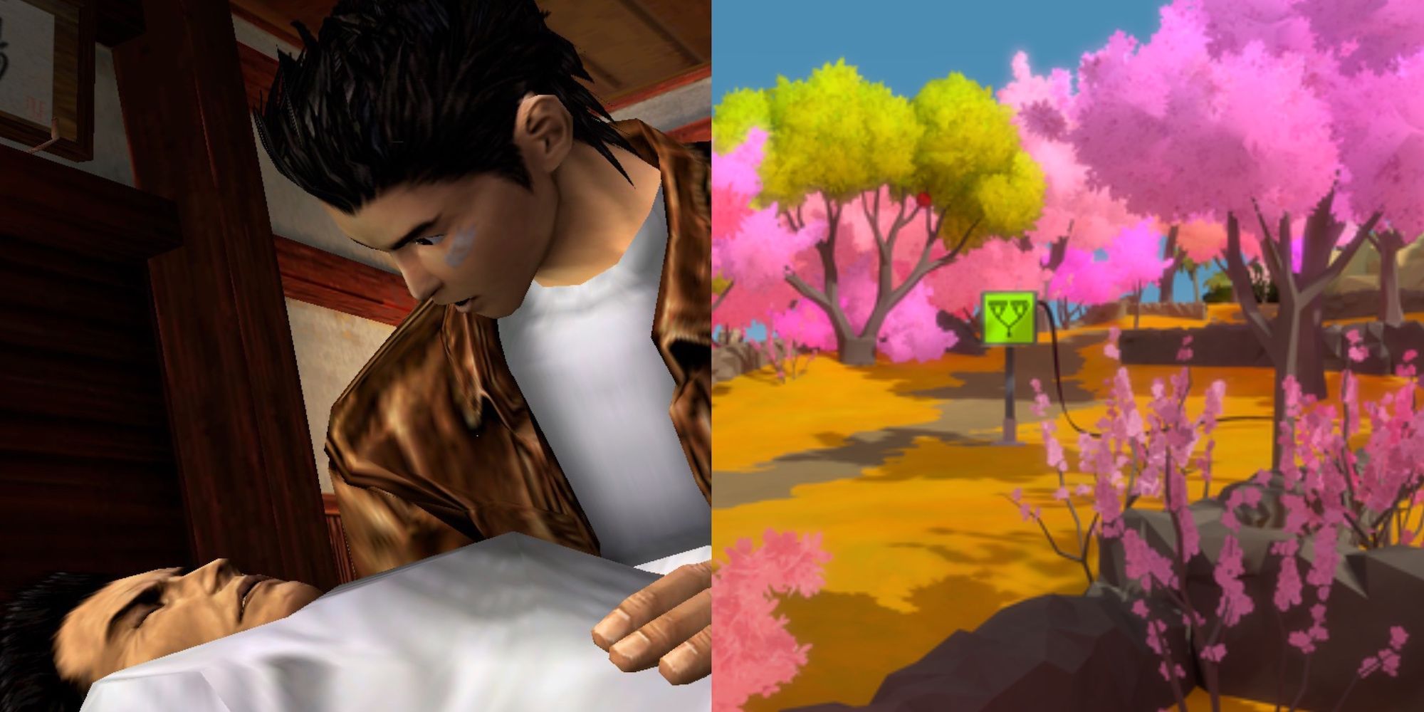 Shenmue and the witness split image