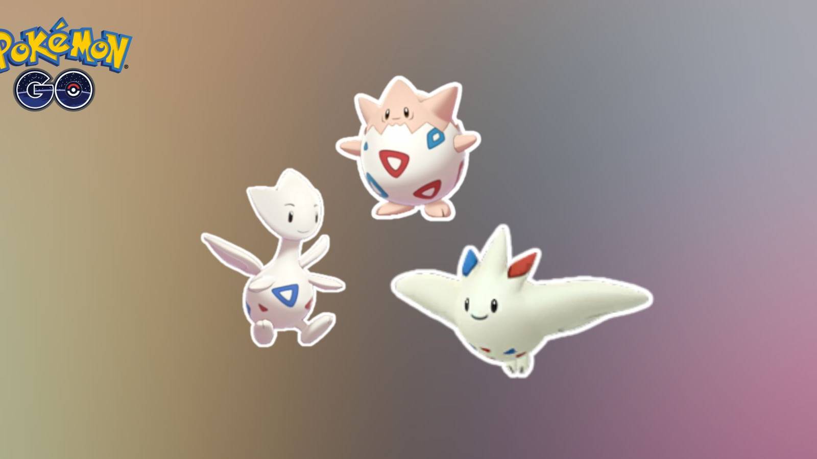 Shiny Togepi, Shiny Togetic, And Shiny Togekiss in Pokemon GO
