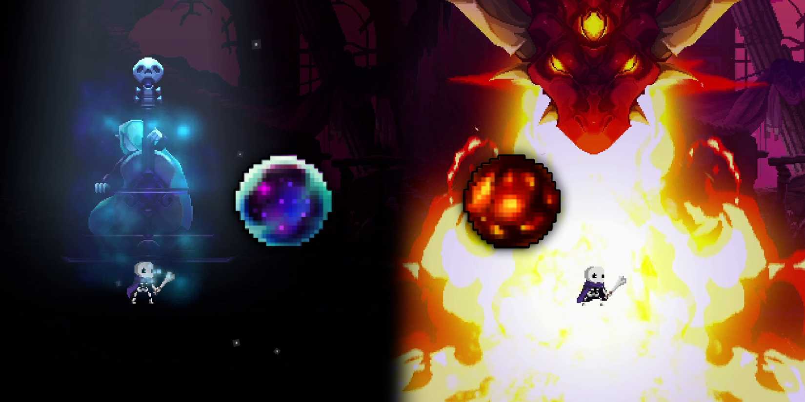 Skul The Hero Slayer - Flame Dragon And Banshee Image