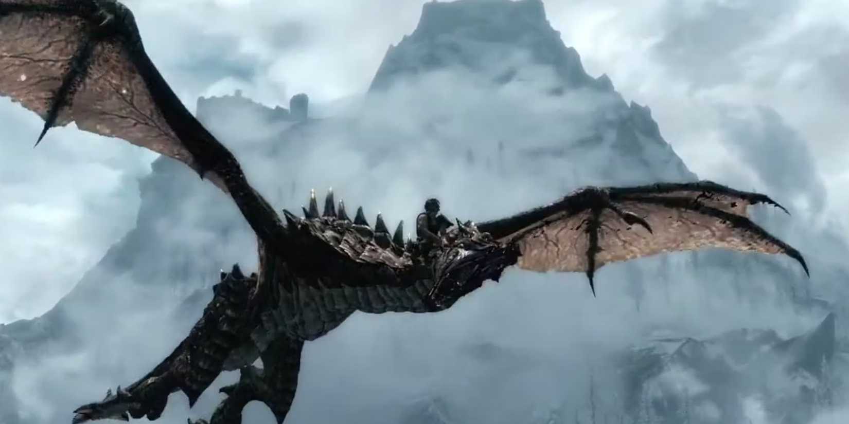 Skyrim dragon-riding