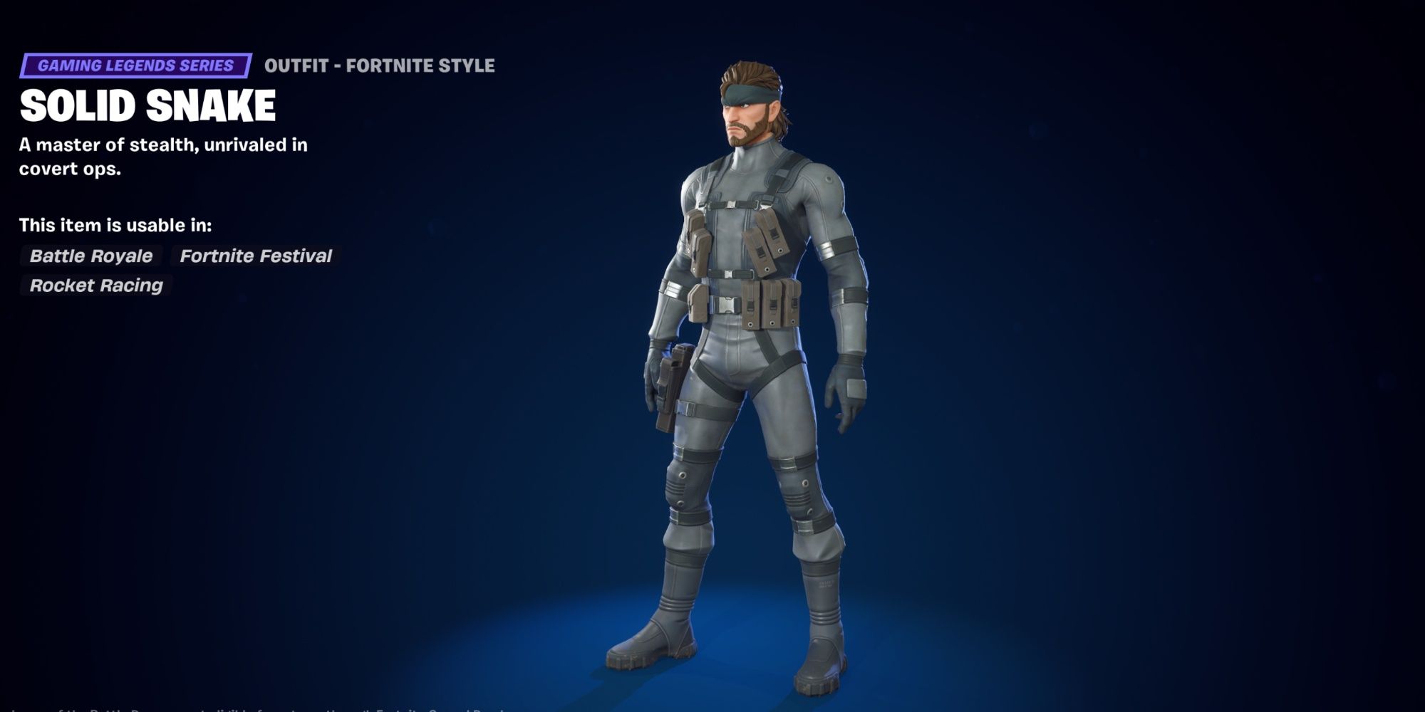 solid snake battle pass page