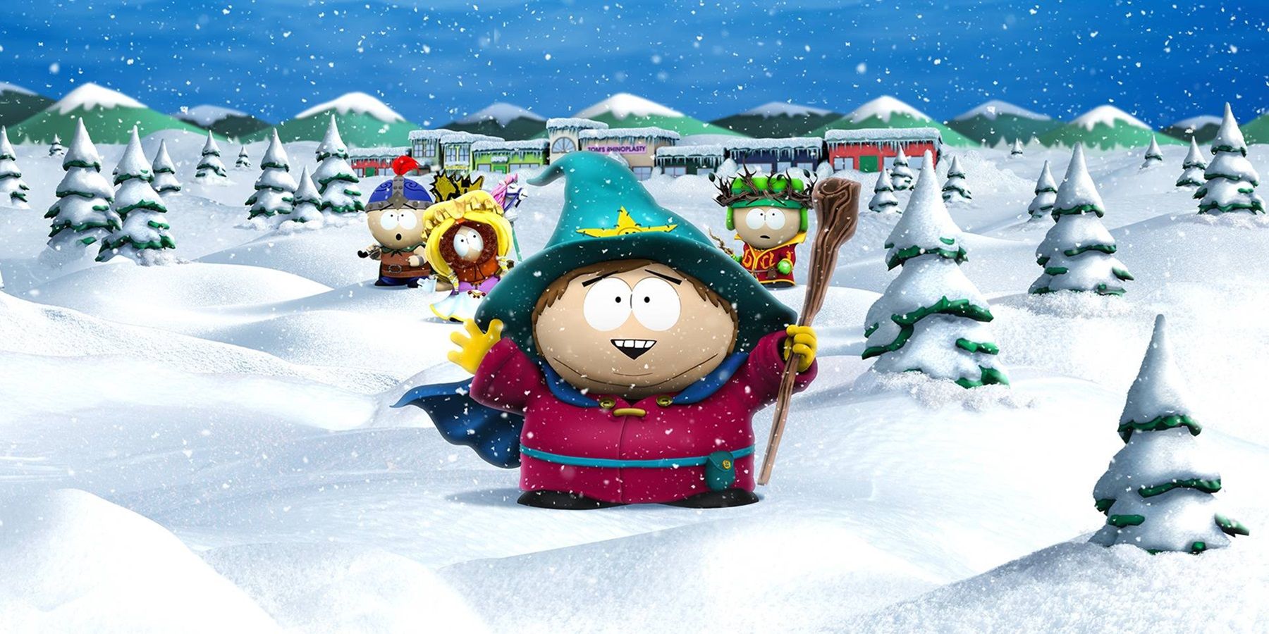 south park characters in the snow