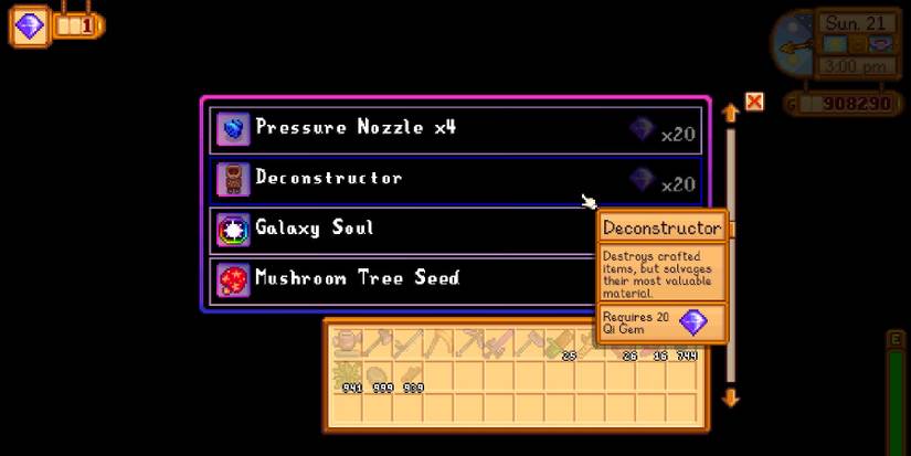 Stardew Valley Deconstructor Store