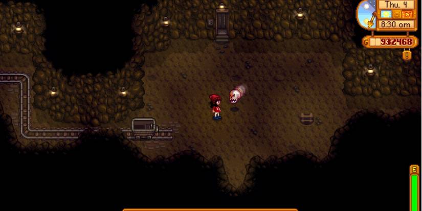 Stardew Valley Haunted Skull in the Mines about to attack player
