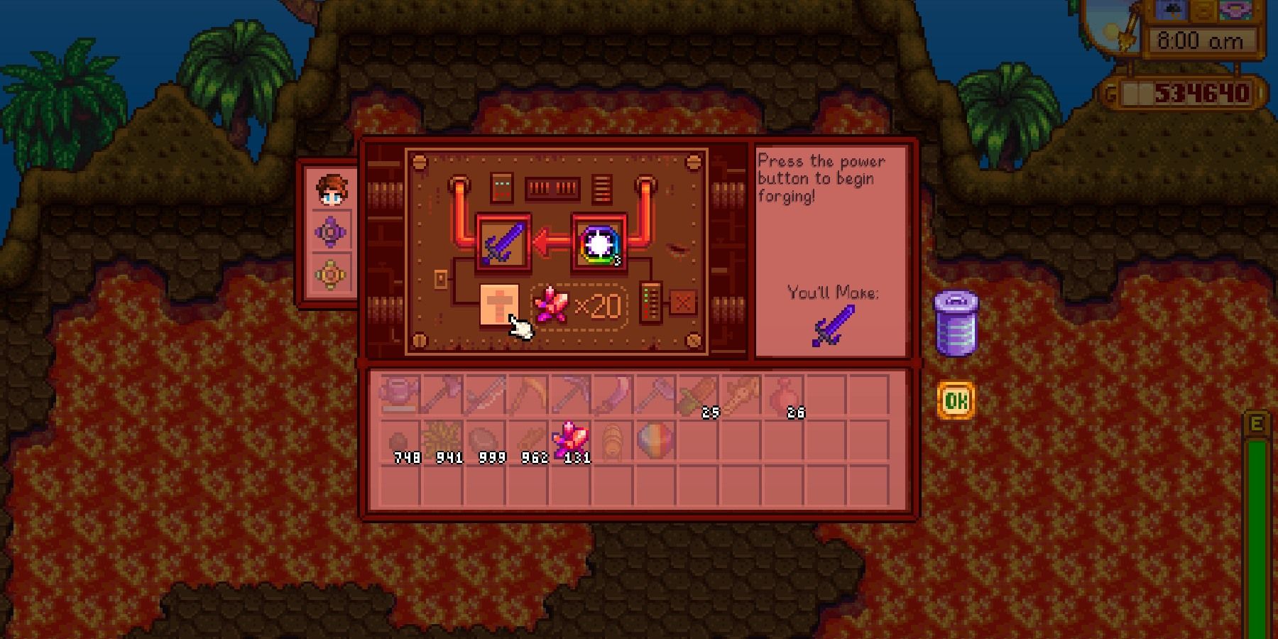 Stardew Valley Infinity Forge