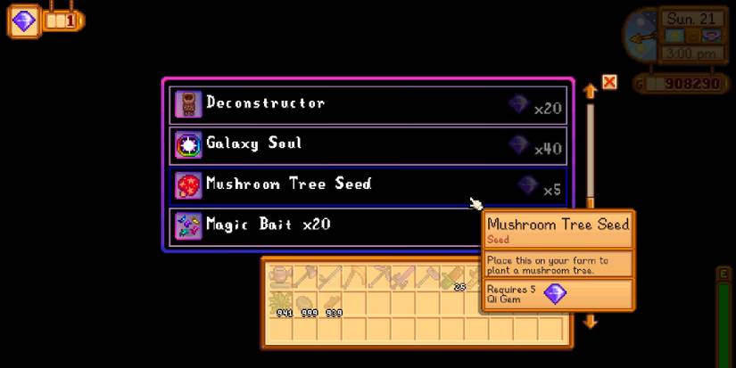 Stardew Valley Mushroom Tree Store