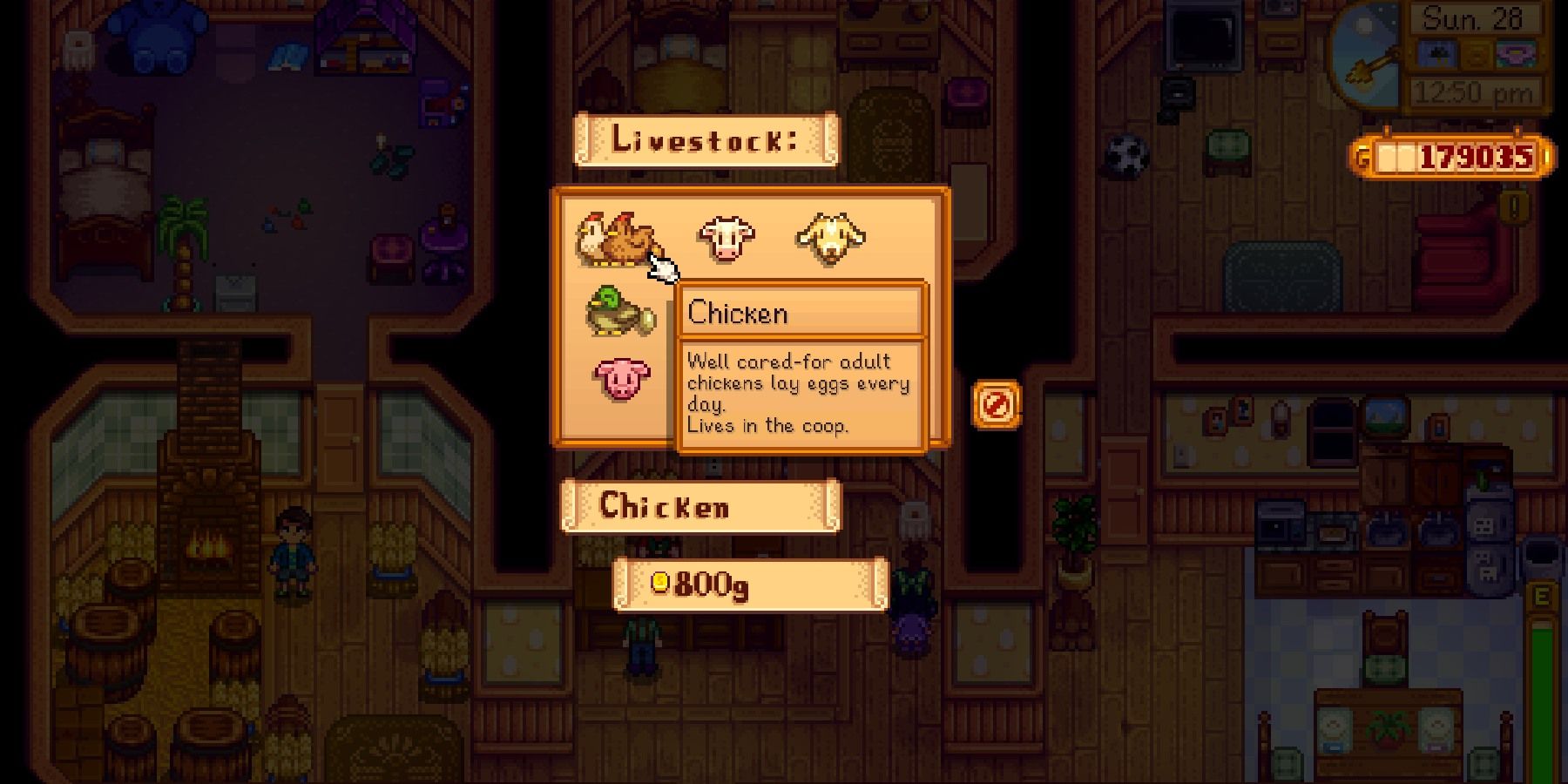 Stardew Valley Sell Animal Purchase