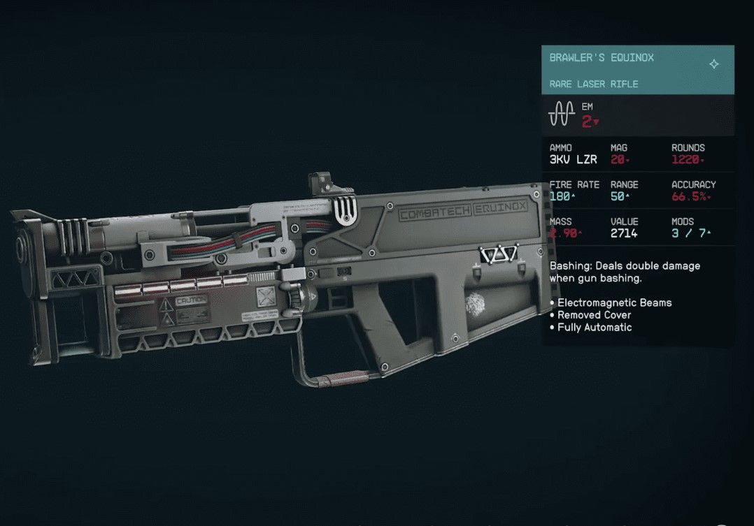 Starfield Unique Rifles Tier List