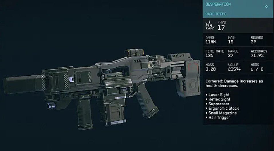 Starfield Unique Rifles Tier List
