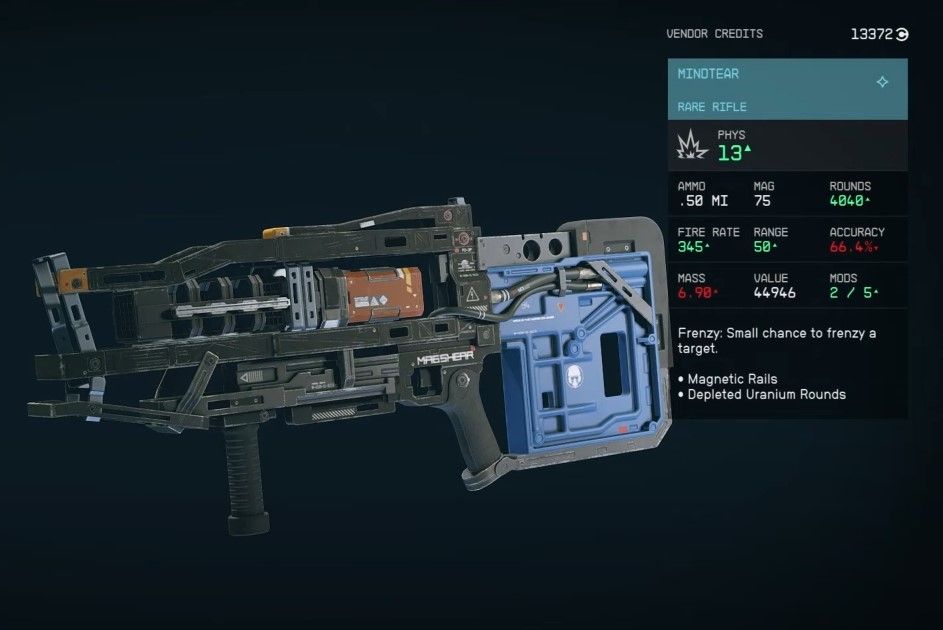 Starfield Unique Rifles Tier List
