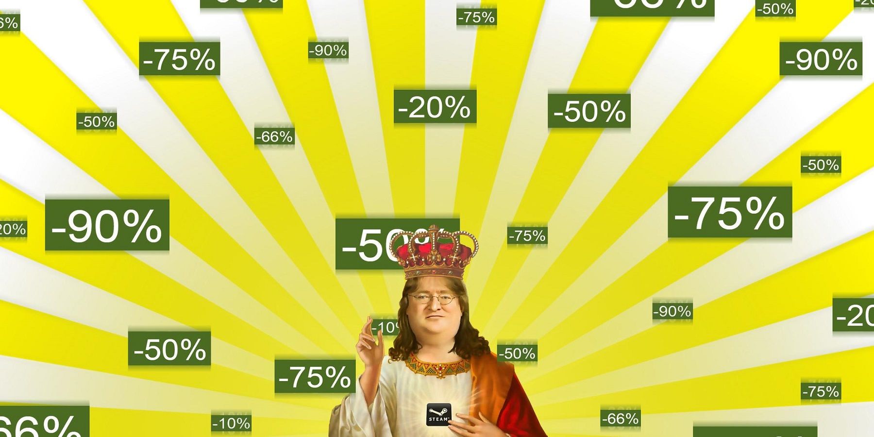 steam sale gabe newell meme