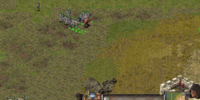 Swordsmen attacking enemy Macemen