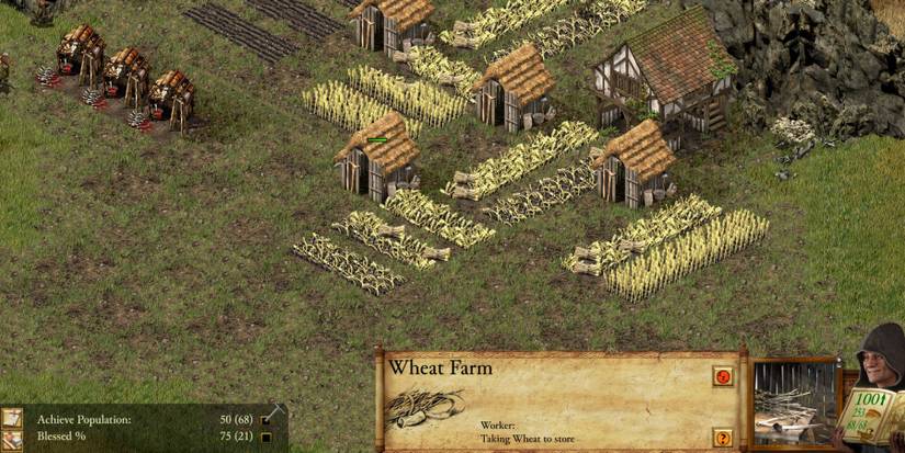 Wheat Farms being tended to by workers