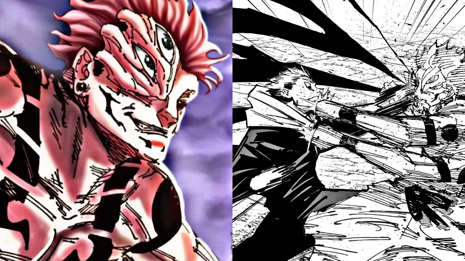 Sukuna vs yuji itadori jujutsu kaisen jjk