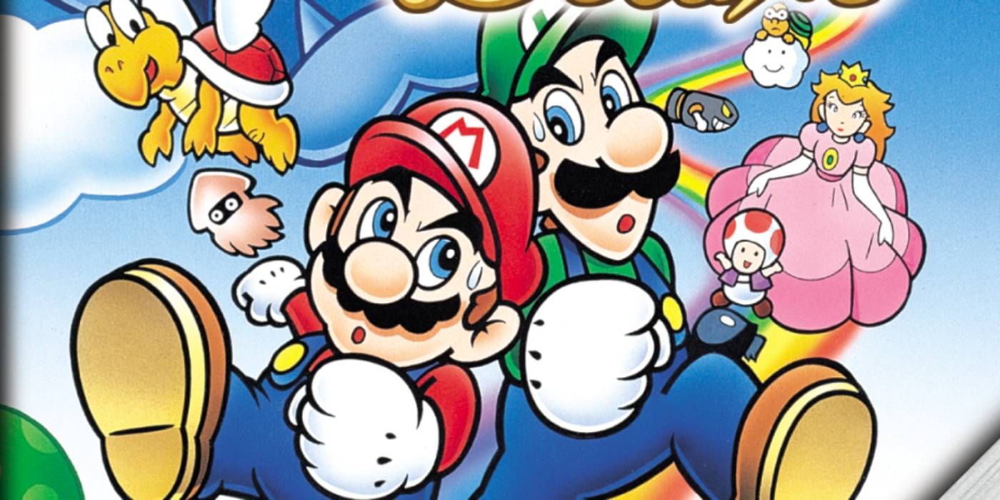 Cropped box art from Super Mario Bros. Deluxe
