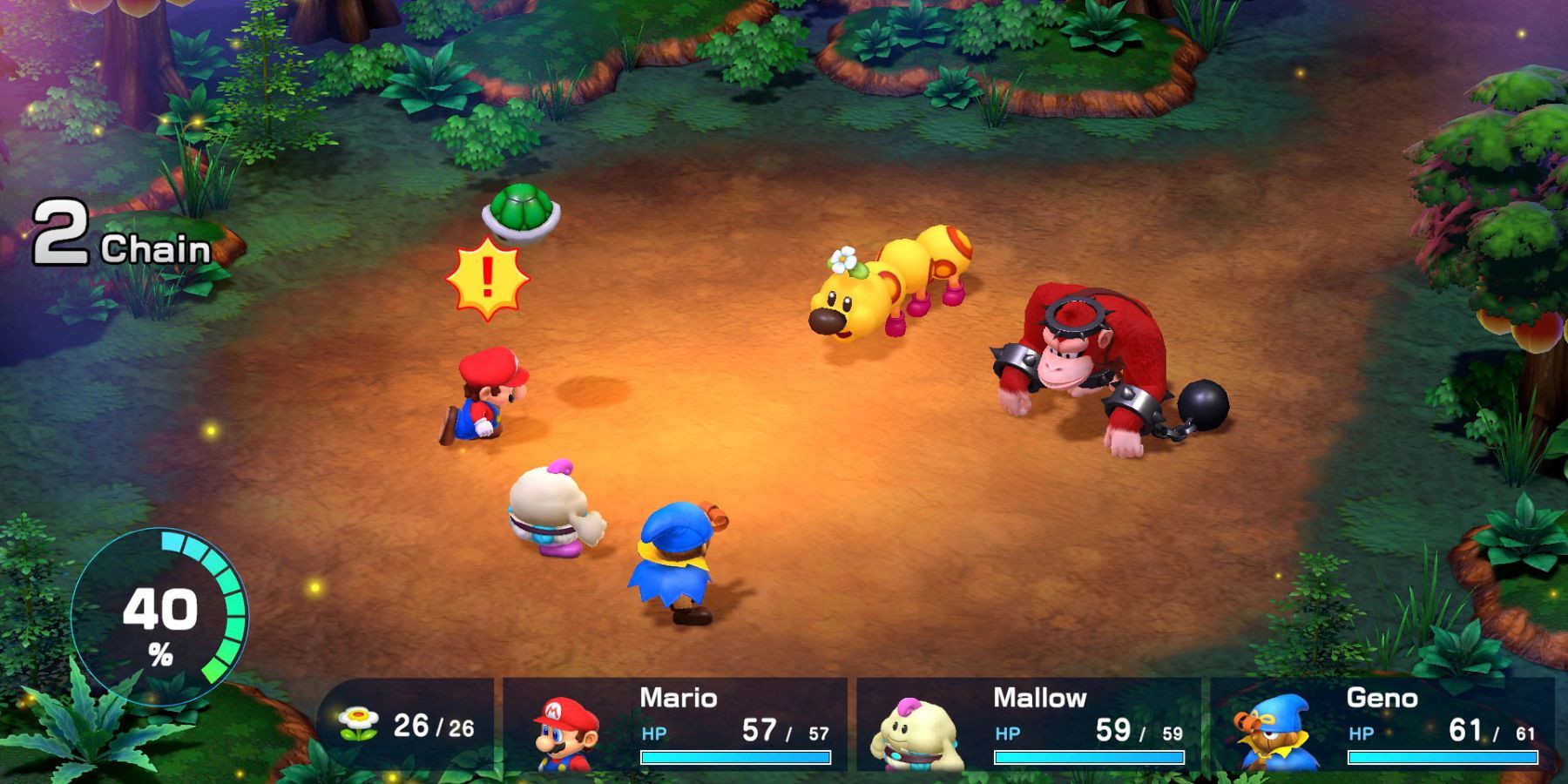 Super Mario RPG combat
