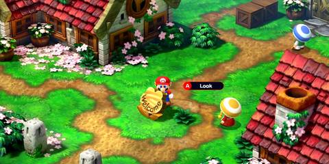 super mario rpg greaper flag location behind signpost