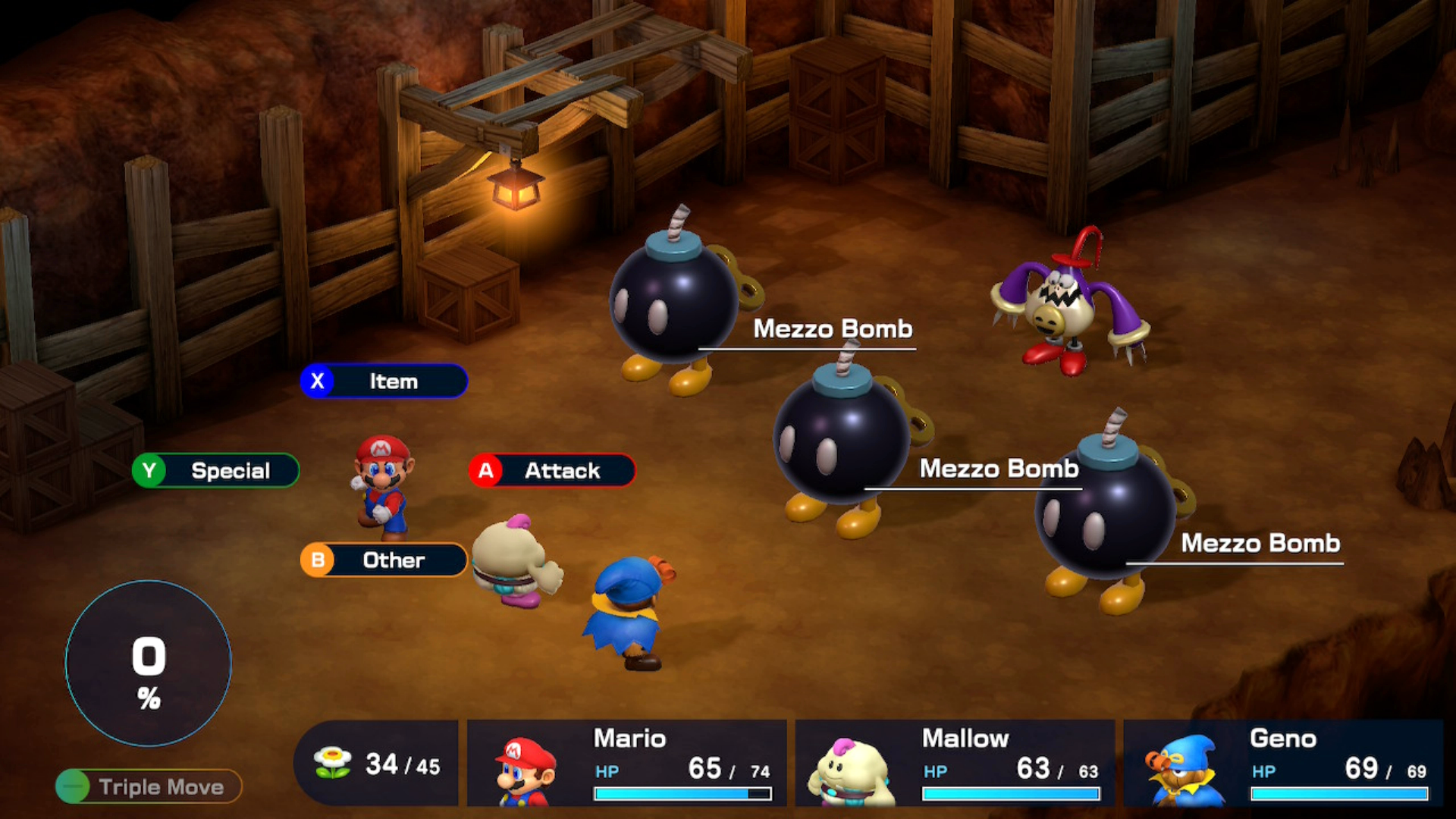 Super Mario RPG Mole Mines Punchinello