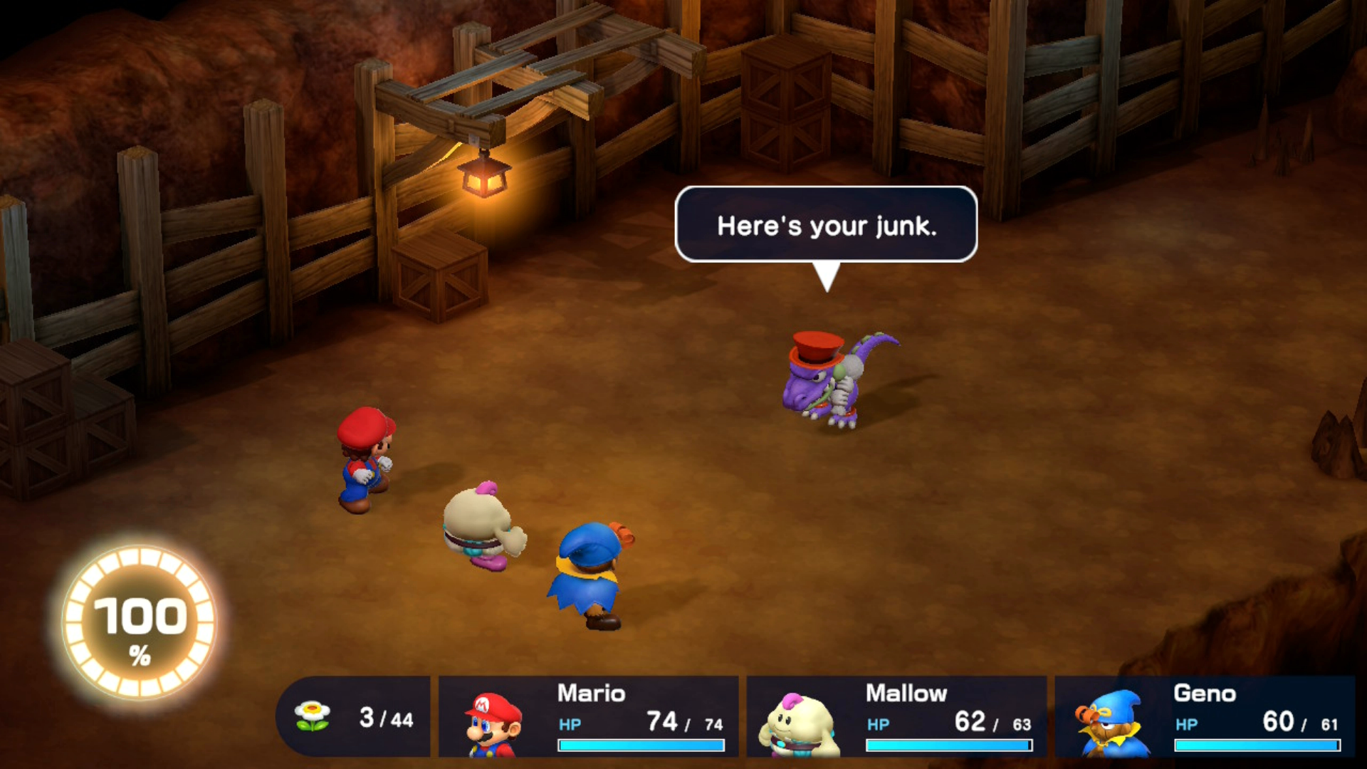 Super Mario RPG Mole Mines Croco