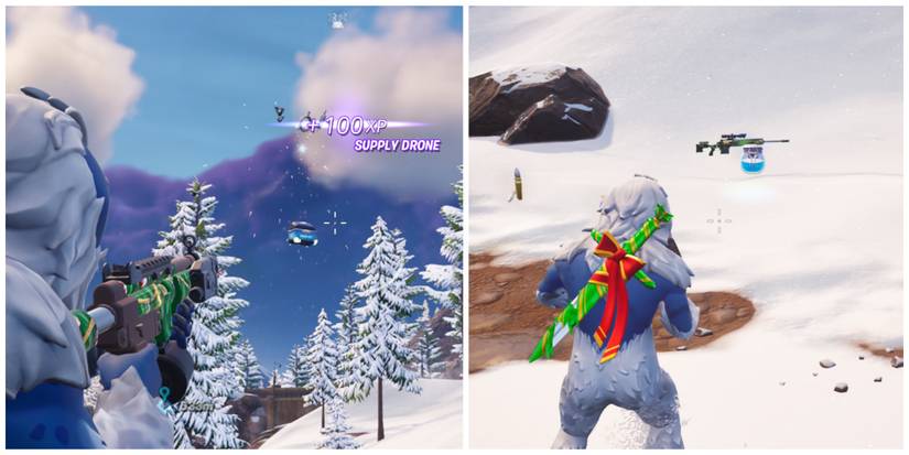 shooting down supply drone loot