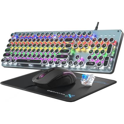 Taihahiro Typewriter Retro keyboard and mouse combo